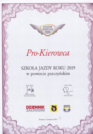 Szkoła jazdy roku 2019