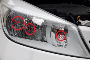 światła zewnętrzne pojazdu przód